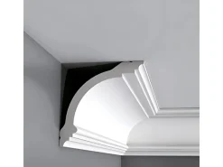 Best ORAC DECOR CB512N BASIXX Stuckprofil Dekor Zierleiste Eck-Wand-Decken-Leiste 2 m 200 cm x 9,5 cm x 10 cm Weiß