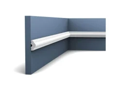 Clearance ORAC DECOR PX103 AXXENT Profilleiste Zierleiste Wand-Dekor-Fries-Leiste 2 m 200 cm x 2,5 cm x 1,2 cm Weiß