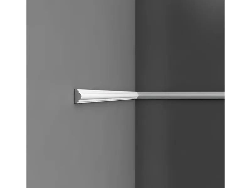 Clearance ORAC DECOR PX103 AXXENT Profilleiste Zierleiste Wand-Dekor-Fries-Leiste 2 m 200 cm x 2,5 cm x 1,2 cm Weiß