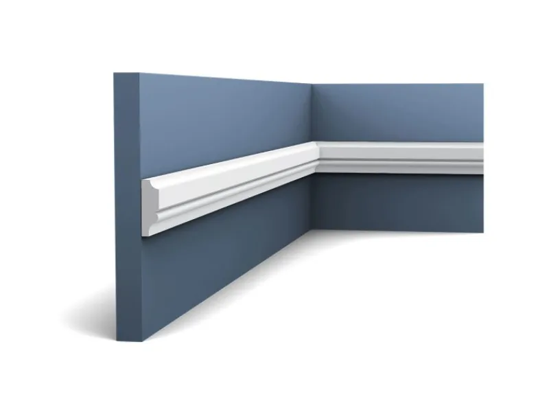 New ORAC DECOR PX116 AXXENT Profilleiste Zierleiste Wand-Dekor-Fries-Leiste 2 m 200 cm x 3,1 cm x 1 cm Weiß