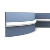 Discount ORAC DECOR PX103F AXXENT Flexible Wandleiste Zierleiste Friesleiste Weiß 2 m 200 cm x 2,5 cm x 1,2 cm Weiß