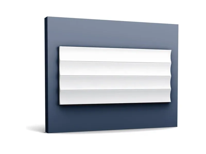 Best ORAC DECOR W114 MODERN VALLEY XL 3D Wandpaneel Zierlement 2 m 200 cm x 1,5 cm x 25,0 cm Weiß