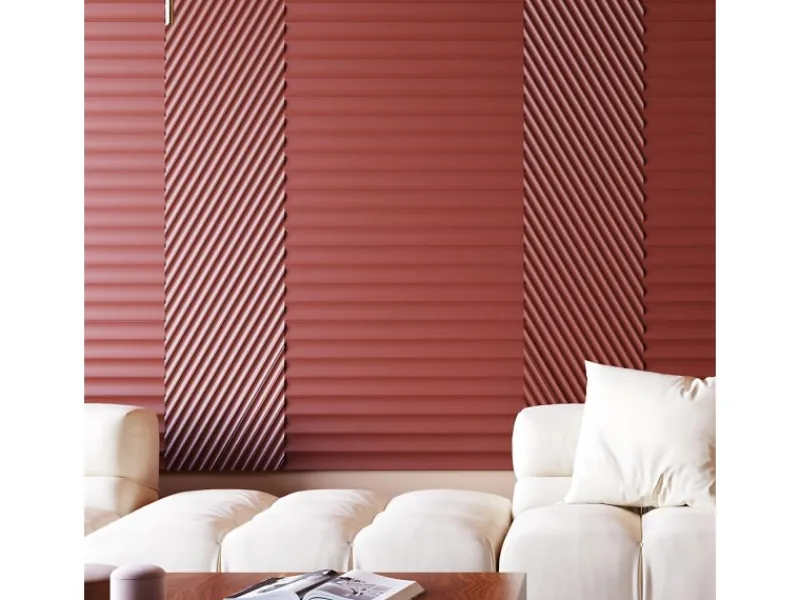 Best ORAC DECOR W114 MODERN VALLEY XL 3D Wandpaneel Zierlement 2 m 200 cm x 1,5 cm x 25,0 cm Weiß