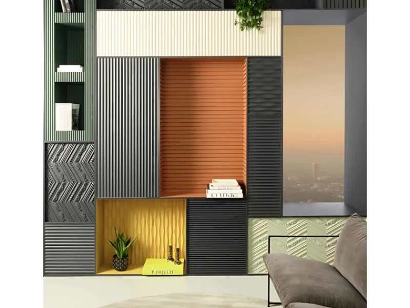 ORAC DECOR W109-Box MODERN 3D Wandpaneele 1 Karton mit 12 Zierlementen Weiß