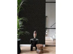 Origin-luxury wallcoverings Origin Wallcoverings Tapete Leopardenmuster Dunkelgrau und Schwarz 53 cm x 10.05 m