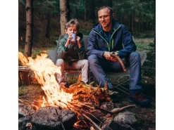 Outsunny Campingstuhl Metall Oxfordstoff Grau 120L x 57B x 95H cm