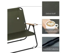 Sale Outsunny Campingstuhl Stahl Oxfordstoff 114B x 67T x 80H cm