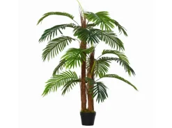 Outsunny Künstliche Pflanzen 120 cm mit Kunststofftopf