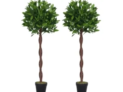 Hot Outsunny Künstliche Pflanze Kunststoff Zement Ø16 x 120H cm