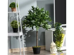 Discount Outsunny Künstliche Pflanze Kunststoff Zement Ø16 x 90H cm