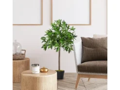 Discount Outsunny Künstliche Pflanze Kunststoff Zement Ø16 x 90H cm