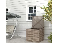 Sale Outsunny Polyrattan Auflagenbox mit Deckel