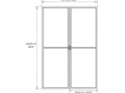 Sale Palram - Canopia Fliegengittertür für Garda / Ledro / San Remo Weiß