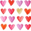 PPD Papierservietten mit Herzen 16,5 cm x 16,5 cm 20 Stück Mehrfarbig FSC®