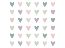 Clearance PPD Papierservietten mit Herzen 16,5 cm x 16,5 cm 20 Stück Pastell FSC®