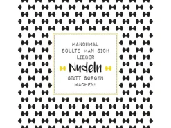 Sale PPD Papierservietten Nudeln und Spruch 16,5 cm x 16,5 cm 20 Stück Weiß-Schwarz FSC®