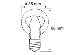 Paulmann LED-Kerze Filament Plug & Shine 24 V 2 W 3000 K Dimmbar