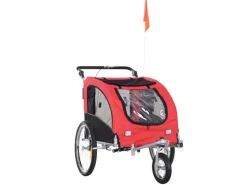 PawHut 2 in 1 Hundeanhänger Universalkupplung