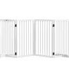 Discount PawHut Absperrgitter 4-Teilig 206 x 76 cm Faltbar mit 2 Stützfüßen