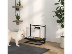 New PawHut Erhöhtes Futterstation mit 0,9L Futterschale