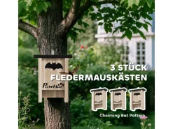 Clearance PawHut Fledermauskasten Tannenholz Naturholz 18L x 6B x 22,5H cm