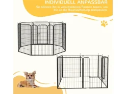 PawHut Freigehege Individuell Gestaltbare Form mit Tür 80 x 100cm