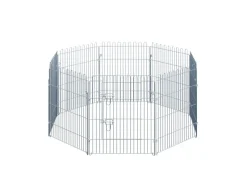 Discount PawHut Freilaufgehege Laufstall für Tiere 8-Teilig