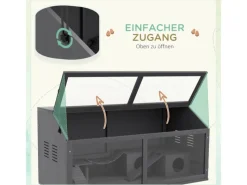 Discount PawHut Hamsterkäfig 100cm mit Hängebrücke Leitern