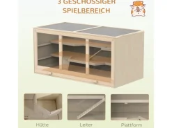 Outlet PawHut Hamsterkäfig mit Treppen