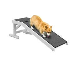 PawHut Haustierrampe mit Rutschfestem Teppich 125 x 40 x 35,5cm