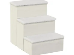 Clearance PawHut Haustiertreppe 3 Stufen mit Stauraum