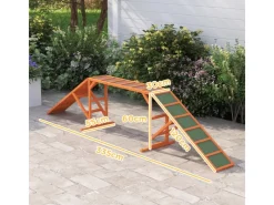 PawHut Hunde Agility Steg Tannenholz Orange 325L x 55B x 69H cm