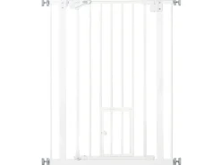 Clearance PawHut Hunde Türschutzgitter mit Schließautomatik