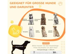 PawHut Hundekäfig Hundebox Stahl MDF Eiche 106B x 60T x 76H cm