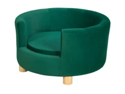 PawHut Hundesofa mit Rückenlehne und Holzbeine bis 4,5 kg