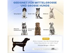 PawHut Hundesofa mit Rückenlehne Holzbeine und Kissen