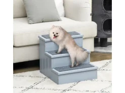 Discount PawHut Hundetreppe 3 Stufen Einstiegshilfe