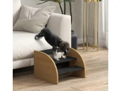 Best PawHut Hundetreppe 3 Stufen mit Seitenwand