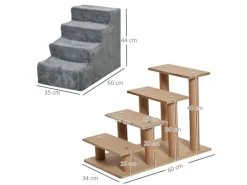 PawHut Hundetreppe 4 Stufig