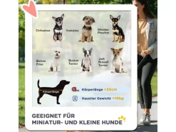 PawHut Hundewagen Hundebuggy Verstellbares Vordach