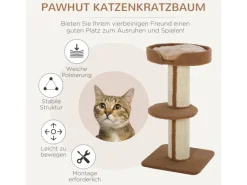 Sale PawHut Katzenbaum mit Plattform 45 x 45 x 91 cm