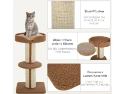Sale PawHut Katzenbaum mit Plattform 45 x 45 x 91 cm