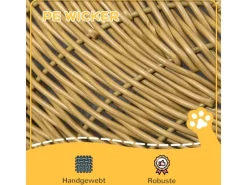 PawHut Katzenkorb mit Kissen Katzenhöhle