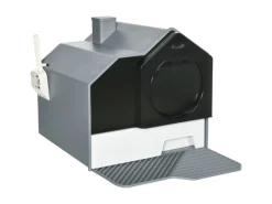 PawHut Katzentoilette mit Bodenwanne Schaufel