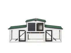 Outlet PawHut Kleintierstall mit Freigehege 204 x 45 x 80 cm