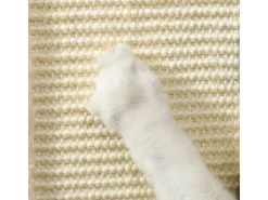 PawHut Kratzstamm Kratzsäule MDF Sisal Eiche 34L x 34B x 67H cm