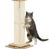 Sale PawHut Kratzstamm Kratzsäule MDF Sisal Eiche 39,5L x 39,5B x 87H cm