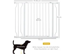 PawHut Schutzgitter Zwei-Wege-Öffnung