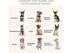 PawHut Tierkäfig aus Holz mit Kissen Naturholz Cremeweiß 82,5 x 57 x 72 cm