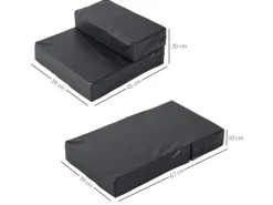 PawHut Tierunterlage 2 Stufen Klappbar